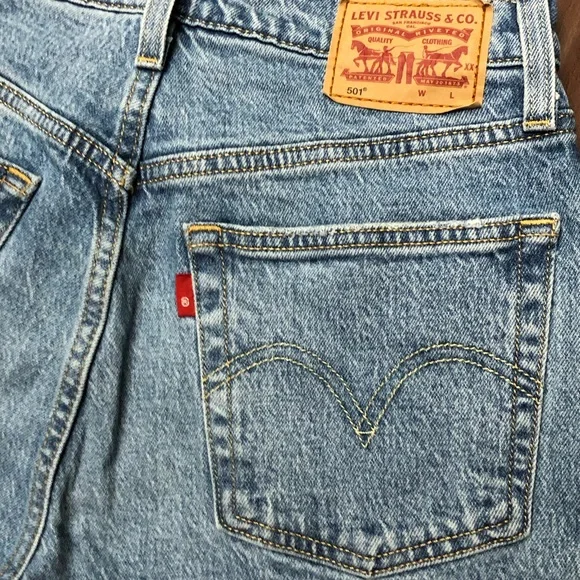 Levi's Women's Blue Straight Leg Jeans - Picture 2 of 11